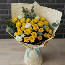 Букет цветов из:  Розы в Большеустьикинское