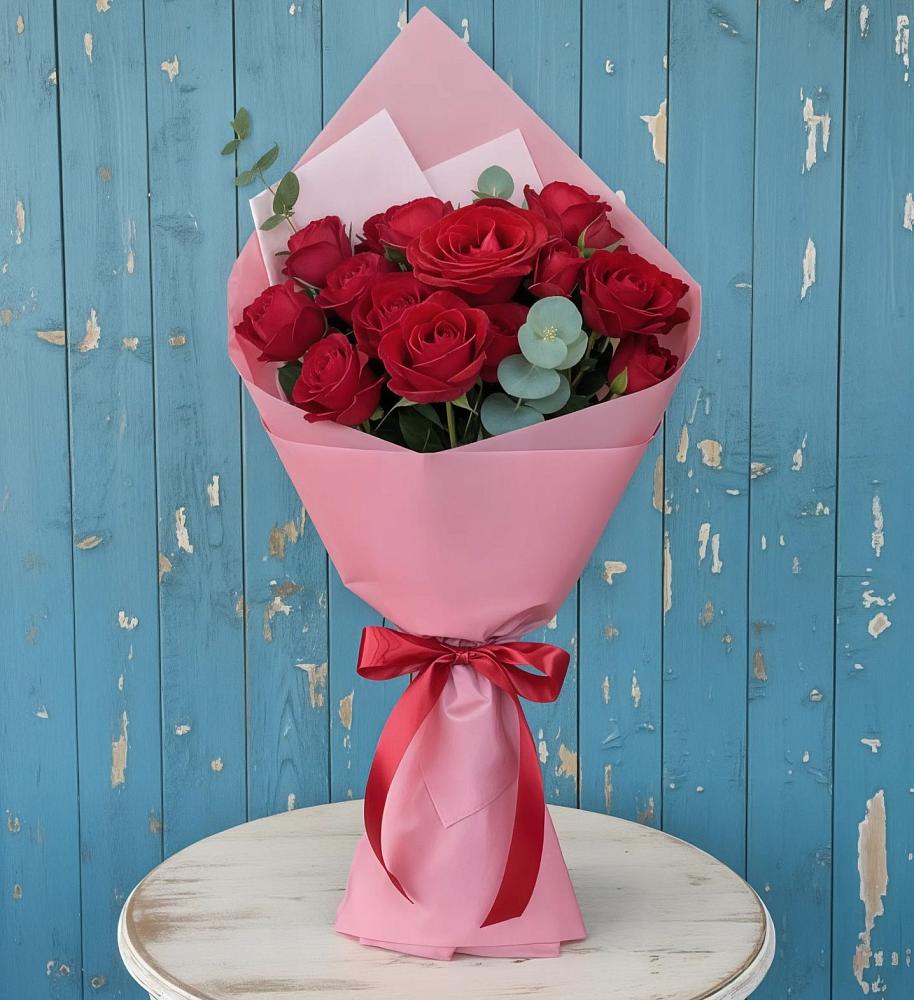 Букет цветов из: Розы в Большеустьикинское