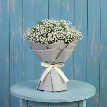 Букет цветов из:  Гипсофила в Большеустьикинское