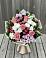 Букет цветов из: Альстромерии, Гвоздики, Розы и Хризантемы в Большеустьикинское
