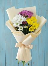 Букет цветов из:  Хризантемы #REPLACE_PRED# Большеустьикинское