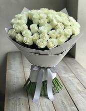 Букет 35 Белых роз в Большеустьикинское