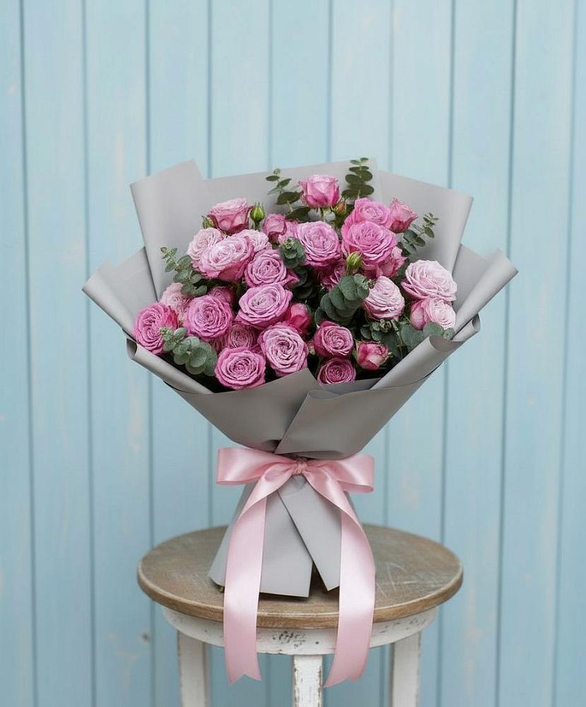 Букет цветов из: Розы в Большеустьикинское