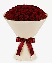 Букет 101 Бордовая роза Блэк Бакарра в Большеустьикинское