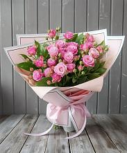 Букет Розовый кустик в Большеустьикинское