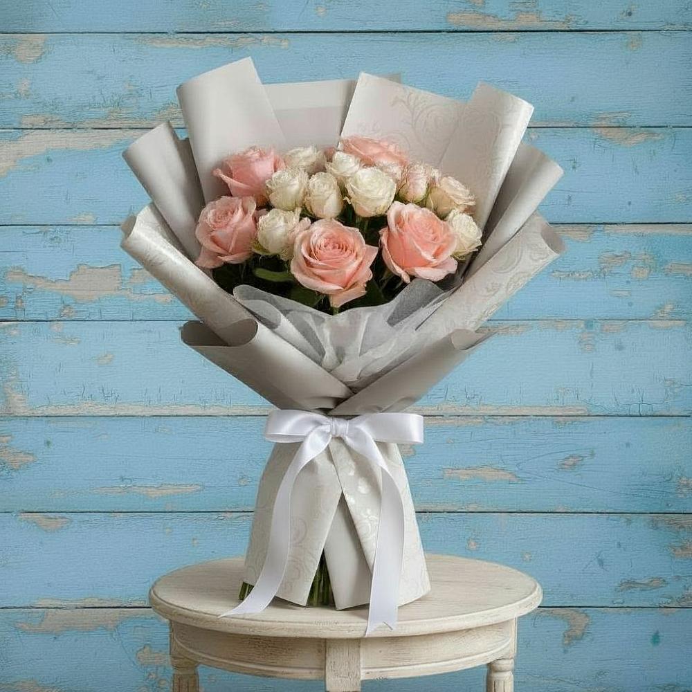 Букет цветов из: Розы в Большеустьикинское