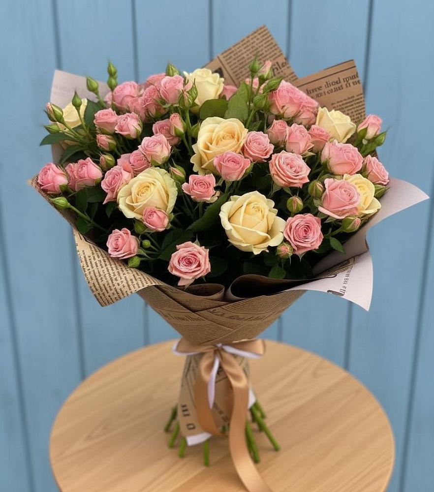 Букет цветов из: Розы в Большеустьикинское