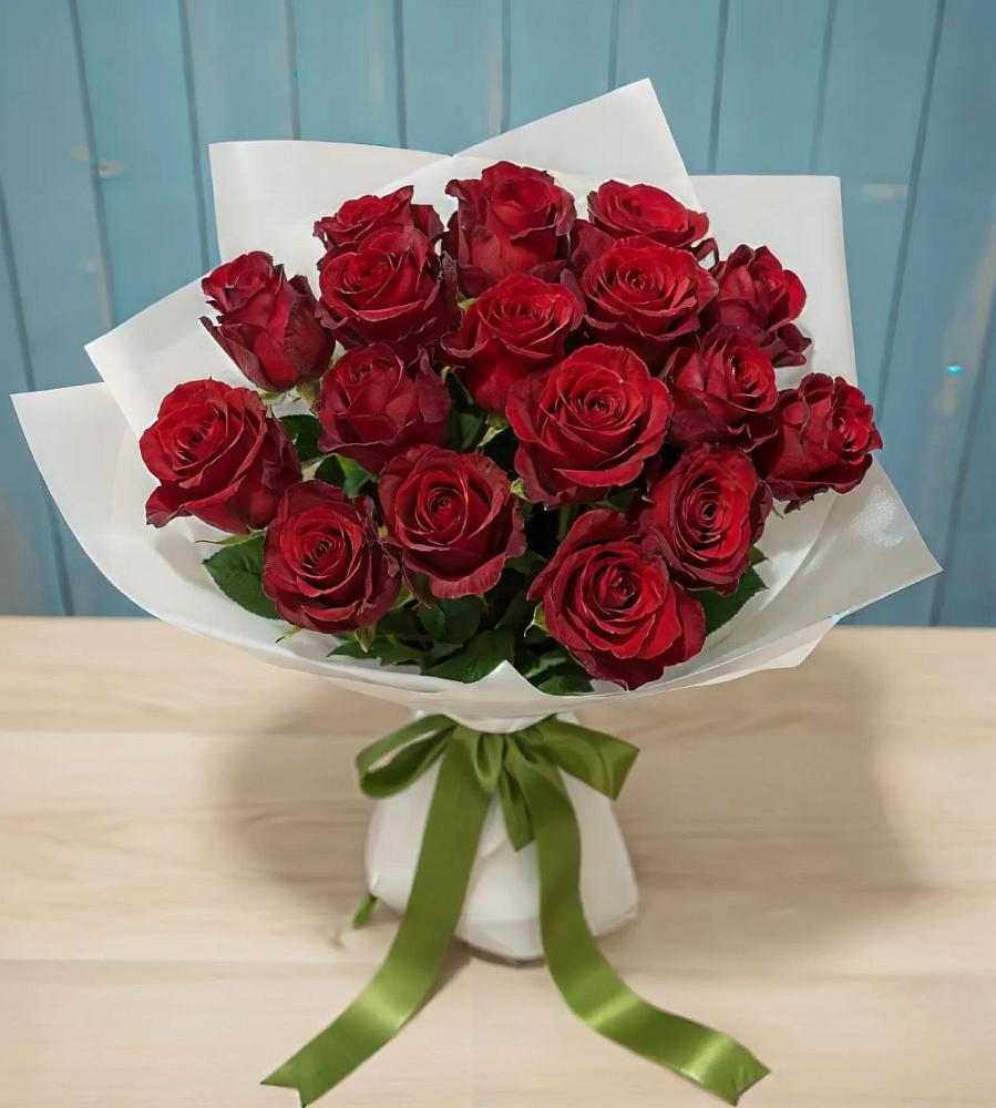 Букет Красные розы в Большеустьикинское
