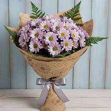 Букет цветов из:  Хризантемы в Большеустьикинское