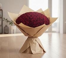 Букет 101 Красная роза в Большеустьикинское