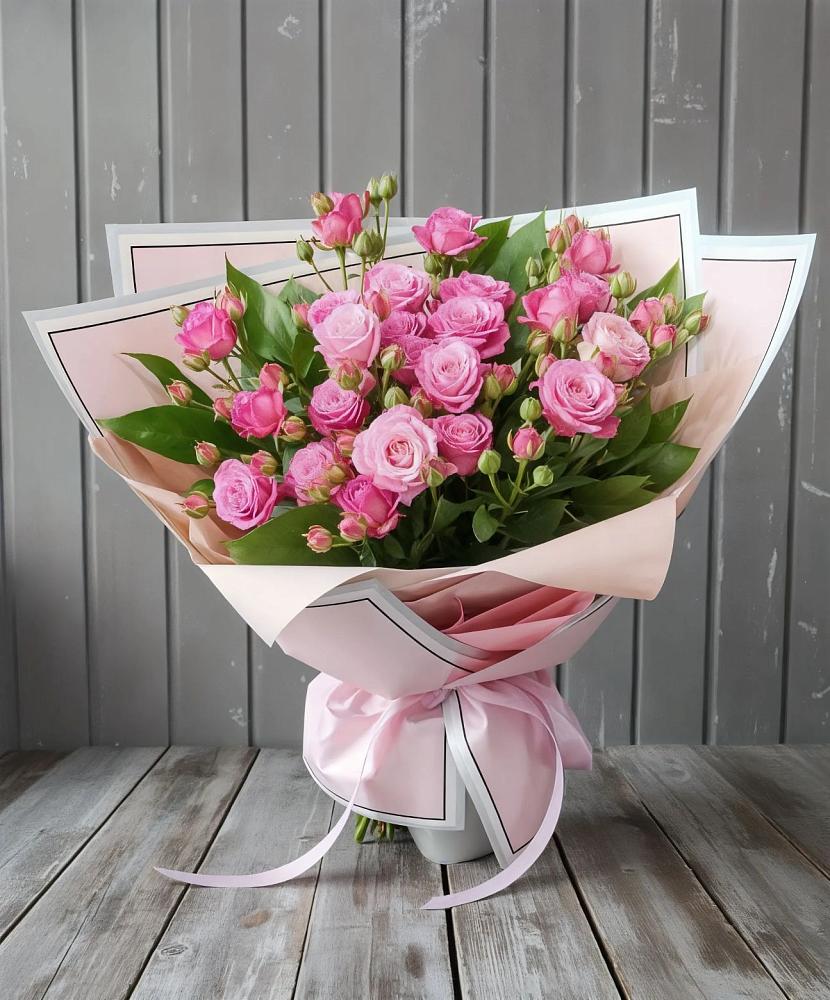 Букет Розовый кустик в Большеустьикинское