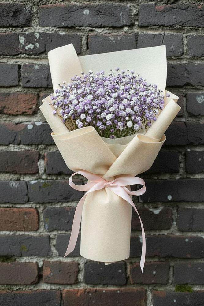 Букет цветов из: Гипсофила в Большеустьикинское