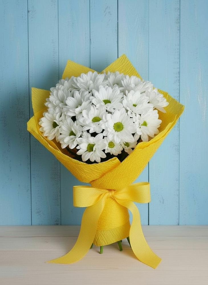 Букет цветов из: Хризантемы в Большеустьикинское