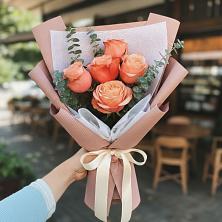 Букет цветов из:  Розы в Большеустьикинское