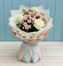 Букет цветов из:  Розы в Большеустьикинское