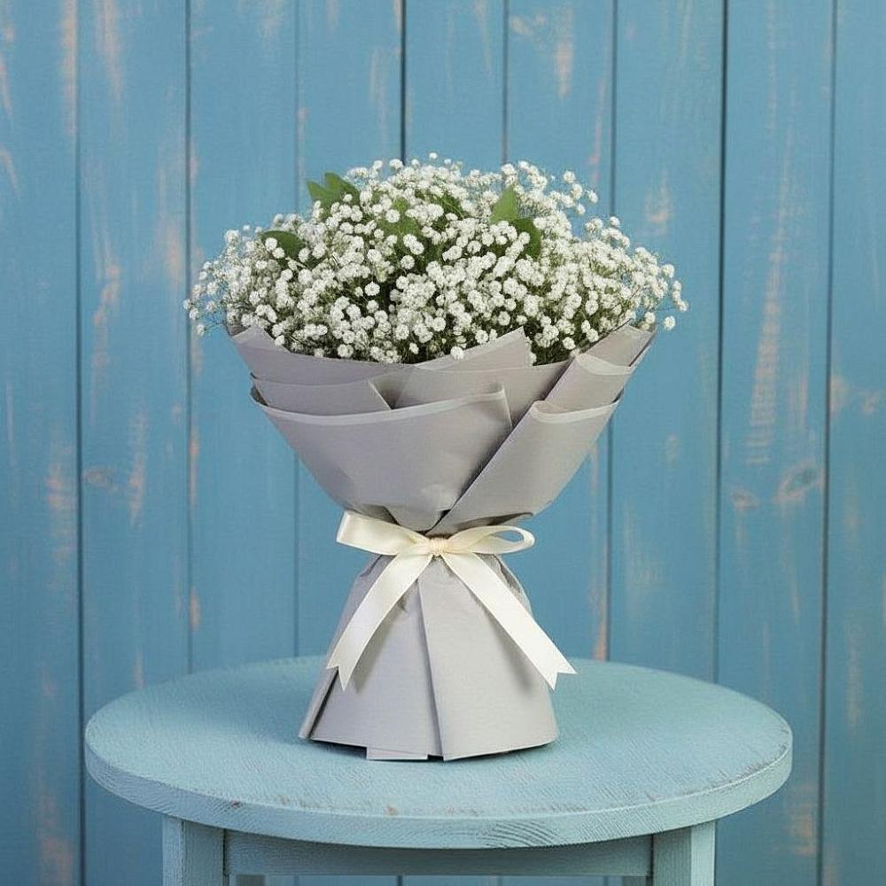 Букет цветов из: Гипсофила в Большеустьикинское