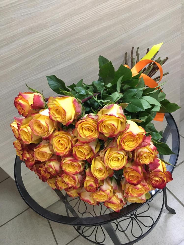 Букет Желтые розы в Большеустьикинское