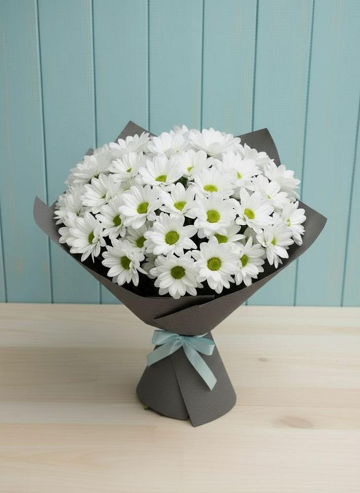 Букет цветов из: Хризантемы в Большеустьикинское