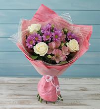 Букет цветов из:  Герберы в Большеустьикинское