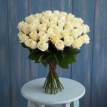 Букет 51 Белая роза Эдлесс Лав #REPLACE_PRED# Большеустьикинское