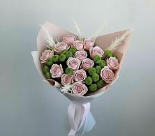 Букет цветов из:  Розы и Хризантемы в Большеустьикинское