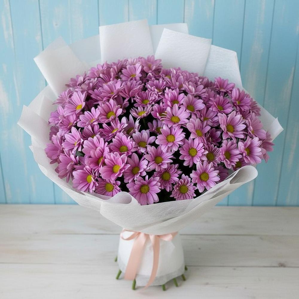 Букет цветов из: Хризантемы в Большеустьикинское