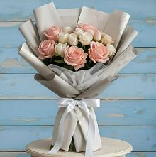 Букет цветов из:  Розы в Большеустьикинское