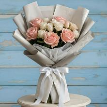 Букет цветов из:  Розы в Большеустьикинское