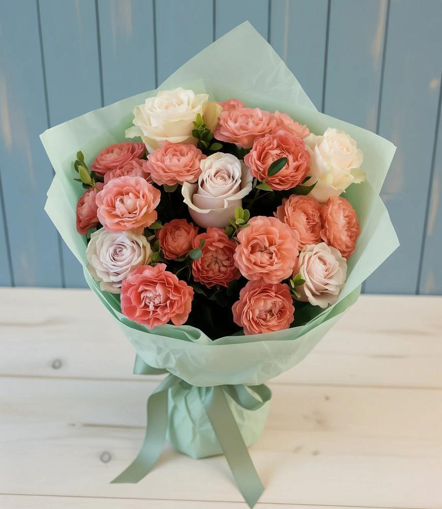 Букет цветов из: Розы в Большеустьикинское