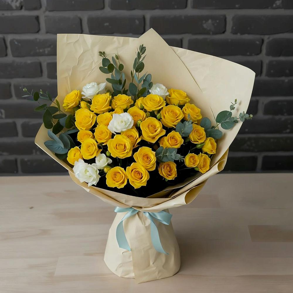 Букет цветов из: Розы в Большеустьикинское