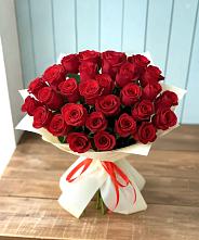 Букет 29 Красных роз в Большеустьикинское