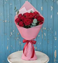 Букет цветов из:  Розы в Большеустьикинское