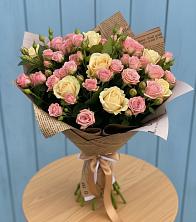 Букет цветов из:  Розы в Большеустьикинское