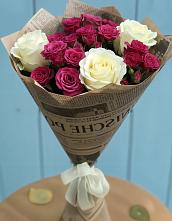 Букет цветов из:  Розы в Большеустьикинское