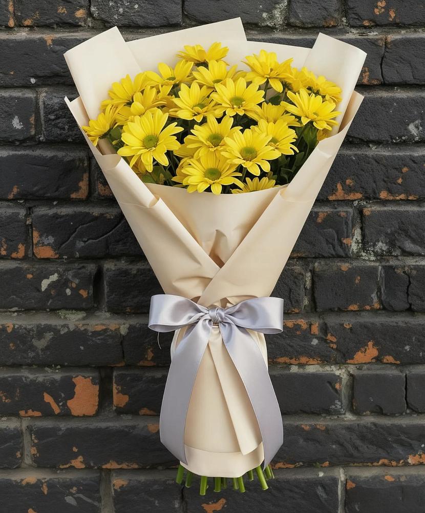 Букет цветов из: Хризантемы в Большеустьикинское