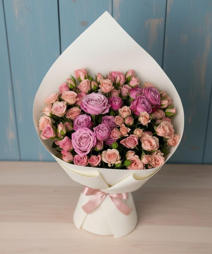 Букет цветов из: Розы в Большеустьикинское