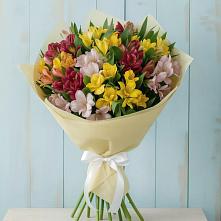 Букет цветов из:  Альстромерии в Большеустьикинское
