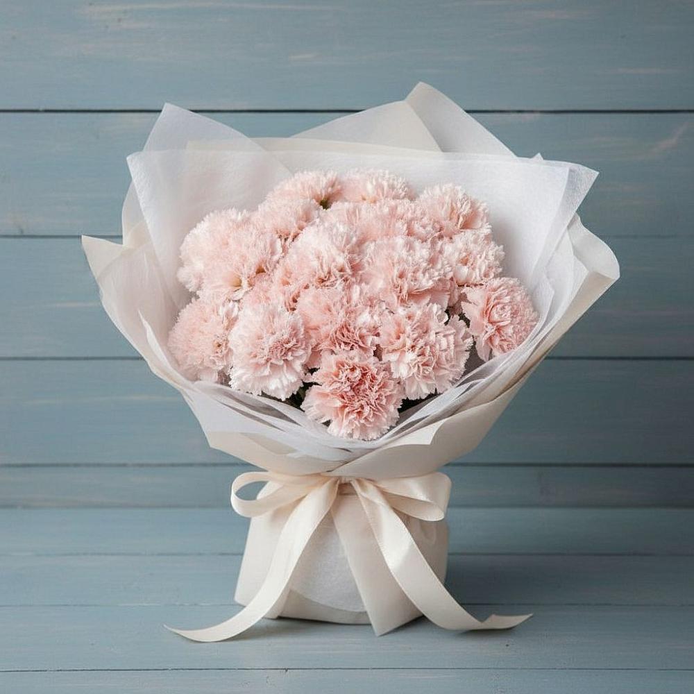 Букет цветов из: Гвоздики в Большеустьикинское