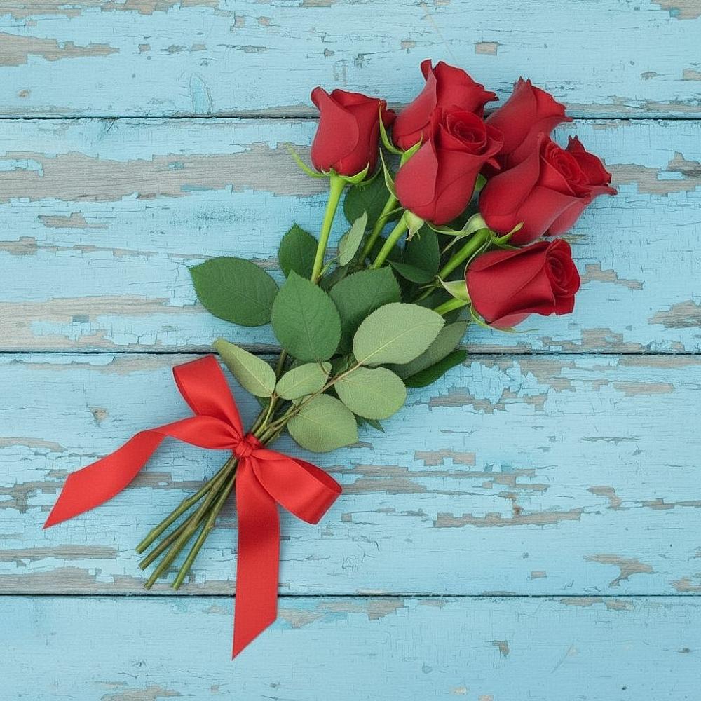 Букет Красные розы в Большеустьикинское