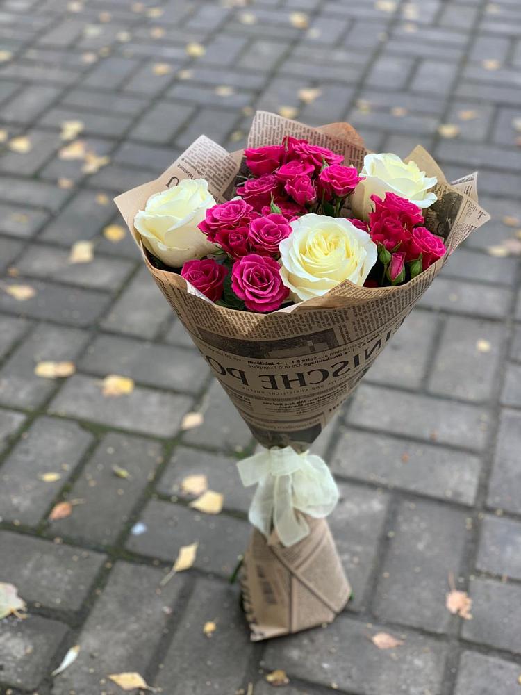 Букет цветов из: Розы в Большеустьикинское