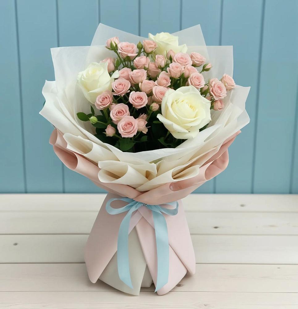 Букет цветов из: Розы в Большеустьикинское