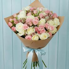 Букет цветов из:  Розы в Большеустьикинское